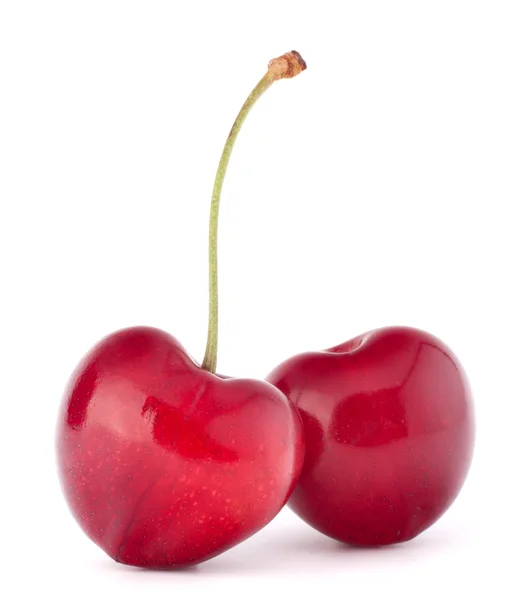 Zwei herzförmige Kirschbeeren — Stockfoto