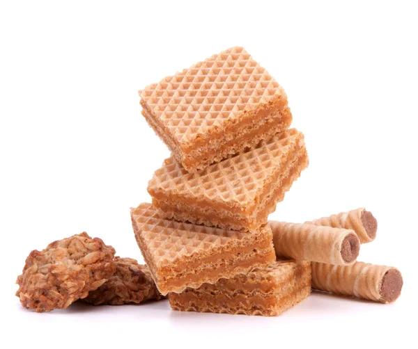 Wafers or honeycomb waffles — Stock Photo, Image