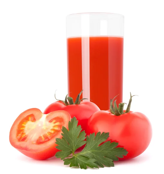 Tomato vegetable juice in glass — Φωτογραφία Αρχείου