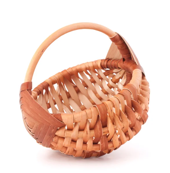 Empty wicker basket — Stock Photo, Image