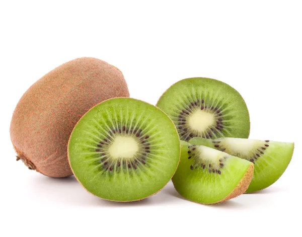 Fruta kiwi inteira e seus segmentos — Fotografia de Stock