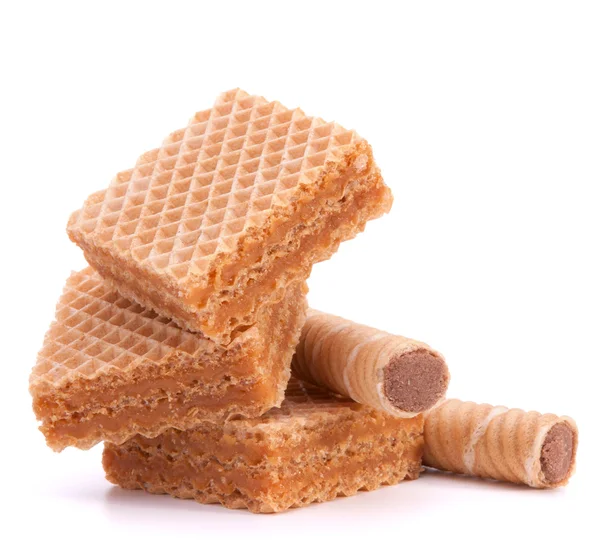 Bolachas (wafers) ou waffles de favo de mel — Fotografia de Stock