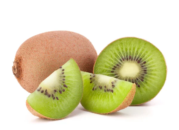 Întregul fruct kiwi și segmentele sale — Fotografie, imagine de stoc