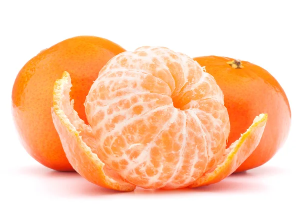 Gepelde mandarijn of mandarin fruit — Stockfoto
