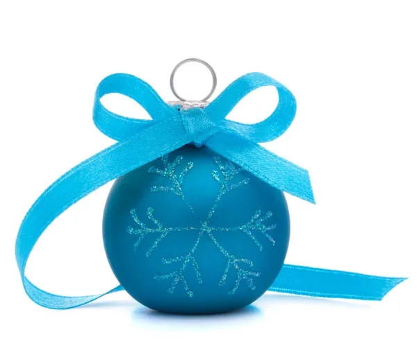 Boule de Noël bleue — Photo