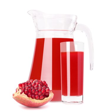 Nar meyve suyu cam sürahi