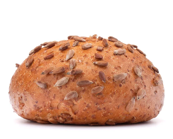 Pão de hambúrguer ou rolo com recorte de sementes de gergelim — Fotografia de Stock