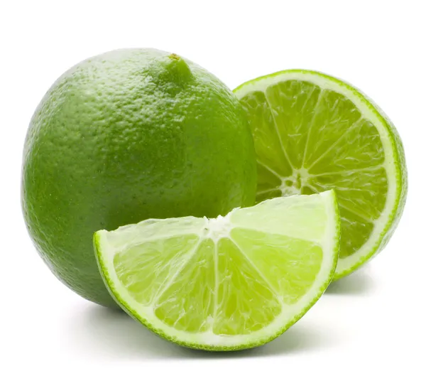 Citrus limoen vruchten geïsoleerd op witte achtergrond cutout — Stockfoto