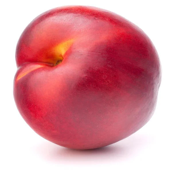 Nectarine vruchten op witte achtergrond knipsel geïsoleerd — Stockfoto