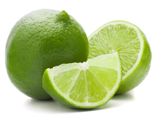 Citrus lime fruit isolated on white background cutout — Stock Photo, Image