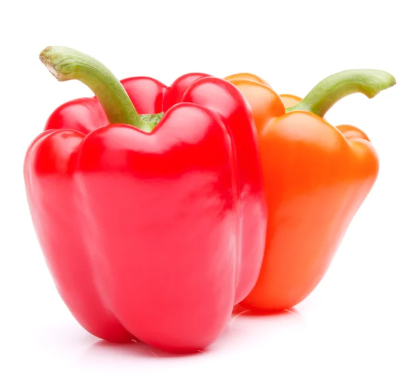 Sweet bell pepper isolated on white background cutout — Stock Photo, Image