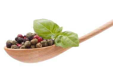 tahta kaşık Mix baharat biber