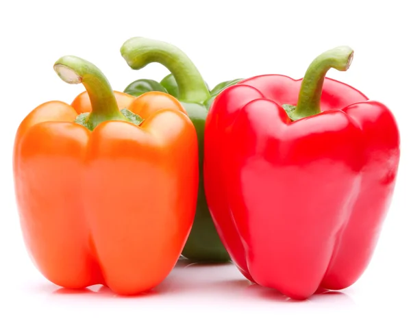Süße Paprika isoliert auf weißem Hintergrund Ausschnitt — Stockfoto