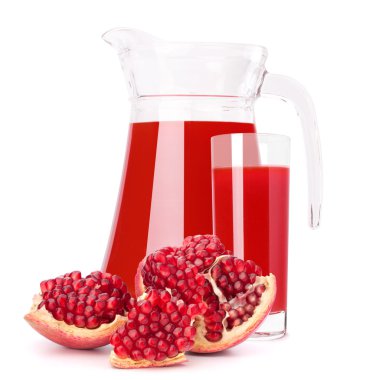 Nar meyve suyu cam sürahi