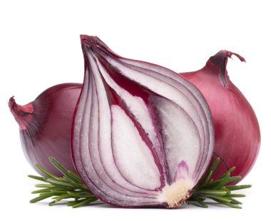 Kırmızı soğan ve biberiye yaprağı