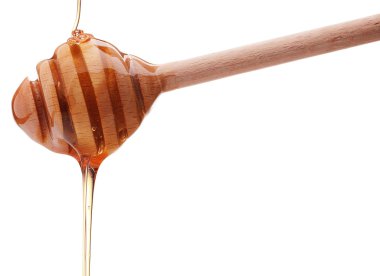 Tahta bir baldan damlayan bal