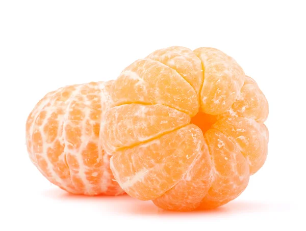 Peeled tangerine or mandarin fruit — Stock Photo, Image