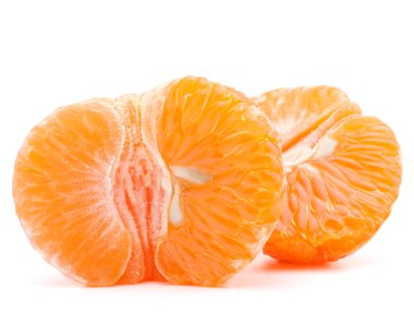 mandalina veya mandalina meyve yarısı soyulmuş