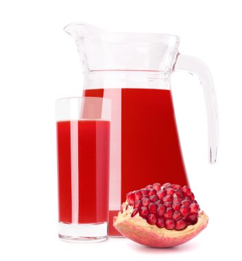 Nar meyve suyu cam sürahi