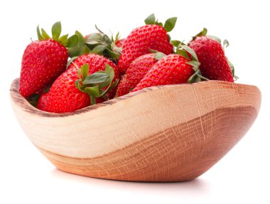 ahşap kase şalter içinde çilek