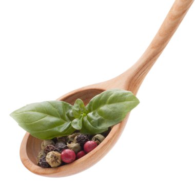 tahta kaşık Mix baharat biber