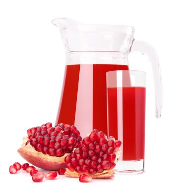 Nar meyve suyu cam sürahi