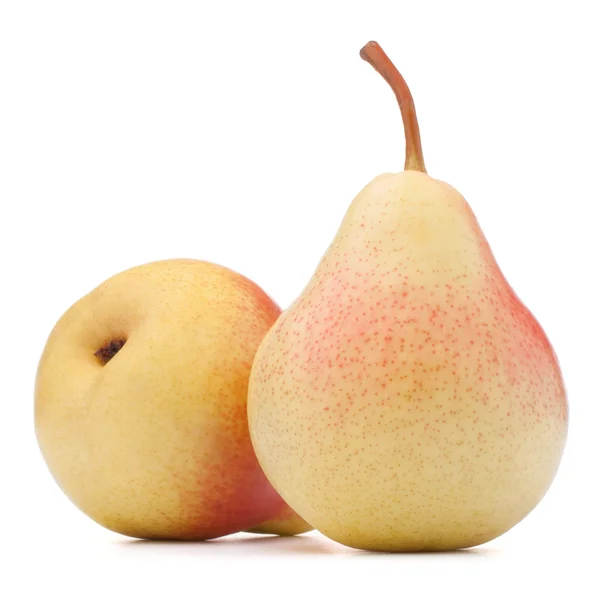 Fruto de pera madura aislado sobre fondo blanco recorte — Foto de Stock