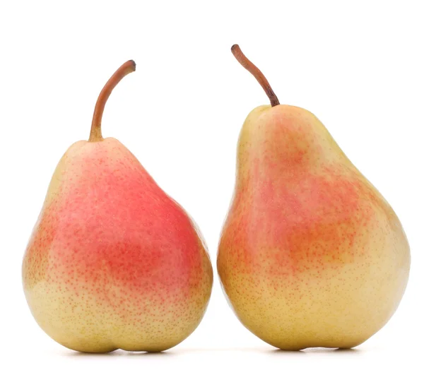 Fruto de pera madura aislado sobre fondo blanco recorte — Foto de Stock