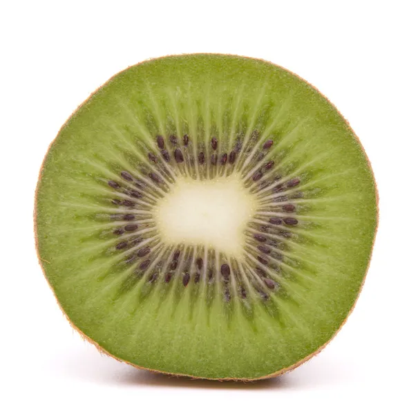 Plasterki kiwi owoc połowa — Zdjęcie stockowe