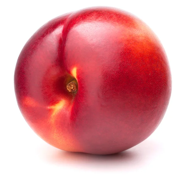 Fruto de nectarina aislado sobre fondo blanco recorte — Foto de Stock