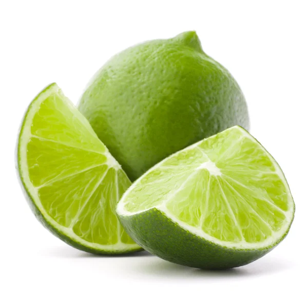 Citrus lime fruit isolated on white background cutout — Stock Photo, Image