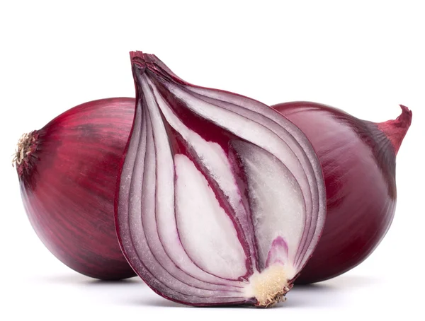 Red onion bulb half — Stock Photo, Image