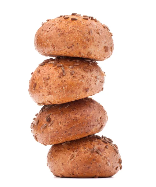 Panecillo de hamburguesa o corte de pila de rollo —  Fotos de Stock