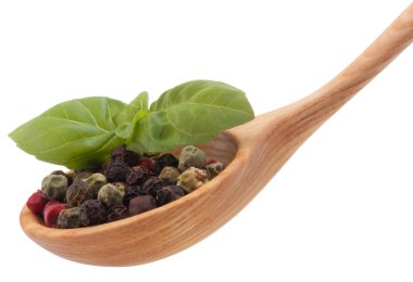 tahta kaşık Mix baharat biber