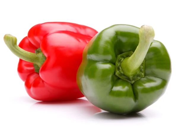 Sweet bell pepper isolated on white background cutout — Stock Photo, Image