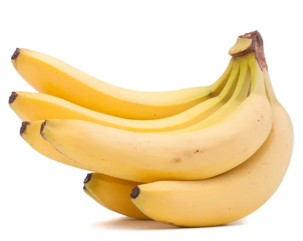 Bananas bunch isolated on white background cutout — Stock Photo, Image