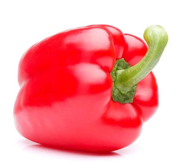 Červená sladká paprika izolovaných na bílém pozadí výřez — Stock fotografie
