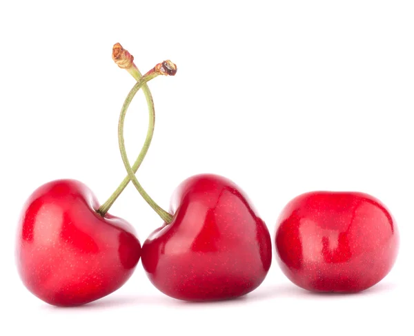 Serce w kształcie owoców wiśni — Zdjęcie stockowe