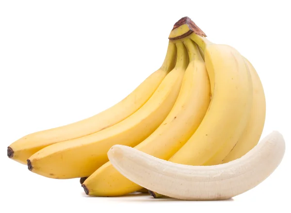 Bananas bunch isolated on white background cutout — Stock Photo, Image