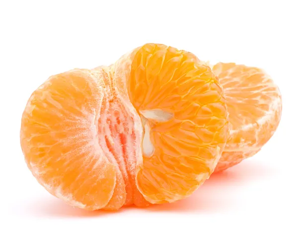 Mitad de mandarina o mandarina pelada — Foto de Stock