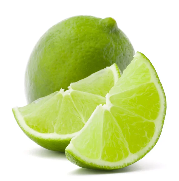 Citrus lime fruit isolated on white background cutout — Stock Photo, Image