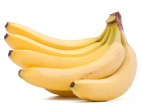Bananas monte isolado no fundo branco recorte — Fotografia de Stock