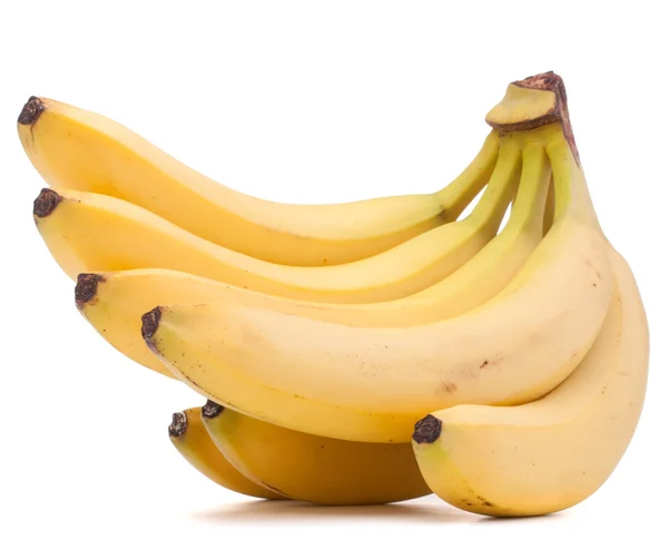 Banane gruppo isolato su sfondo bianco ritaglio — Foto Stock