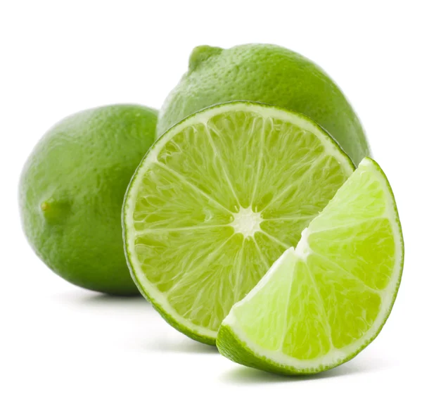 Εσπεριδοειδή lime που απομονώνονται σε λευκό φόντο — Φωτογραφία Αρχείου