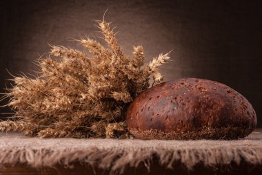 somun ekmek ve çavdar kulakları natürmort