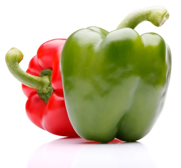 Sweet bell pepper isolated on white background cutout — Stock Photo, Image