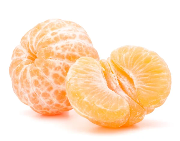 Mandarina pelada o fruta de mandarina —  Fotos de Stock