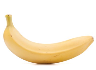 Beyaz arka plan üzerinde kesme izole muz