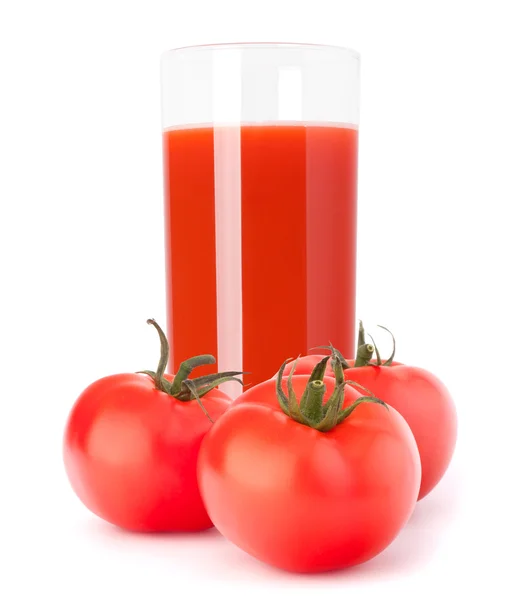 Tomatengemüsesaft im Glas — Stockfoto