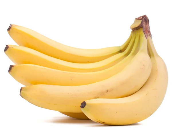 Manojo de plátanos aislado sobre fondo blanco recorte — Foto de Stock